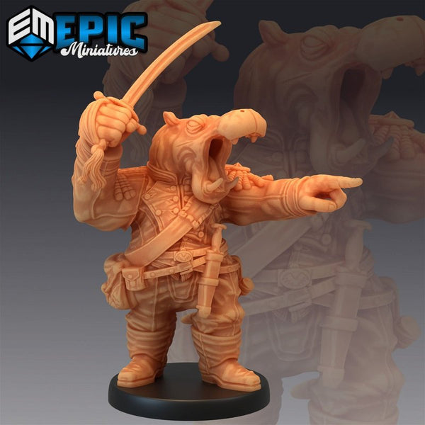 Hippo Soldier 3D-printed model