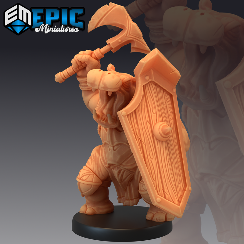 Hippo Warrior 3D-printed model