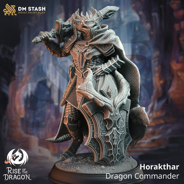 Horakthar Dragon Commander 3D-printed model