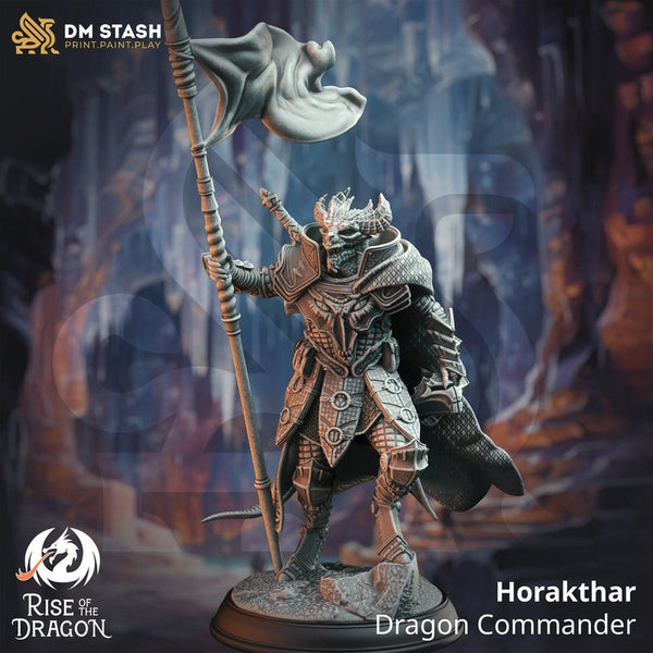 Horakthar Dragon Commander 3D-printed model