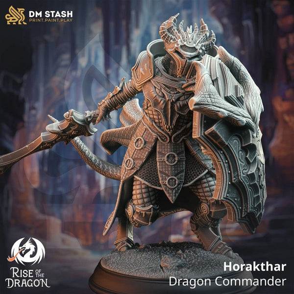 Horakthar Dragon Commander 3D-printed model
