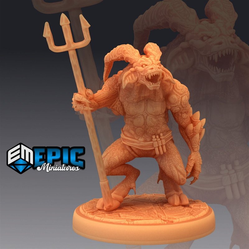 Horned Devil 3D-printed model