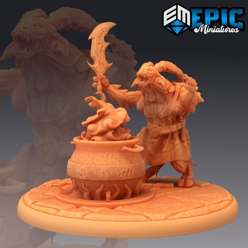 Horned Devil 3D-printed model