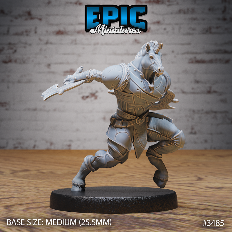 Horse Folk Knight 3D-printed model