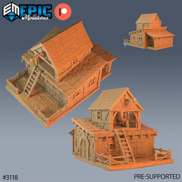 Horse Stable 3D-printed model