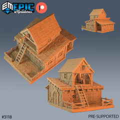 Horse Stable 3D-printed model