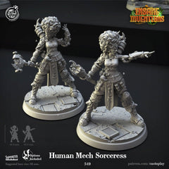 Human Mech Sorceress 3D-printed model