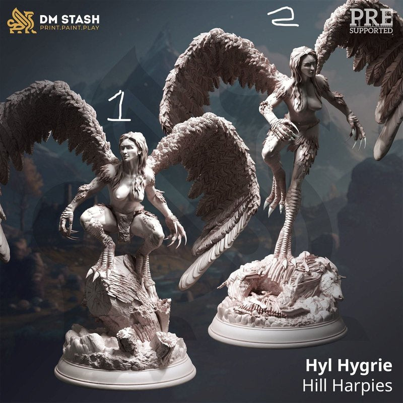 Hyl Hygrie Hill Harpies 3D-printed model
