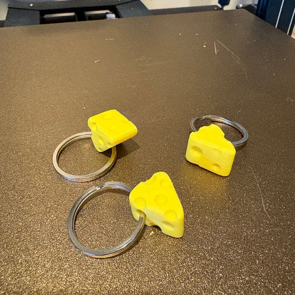 Cheese Keyring 3D-printed model