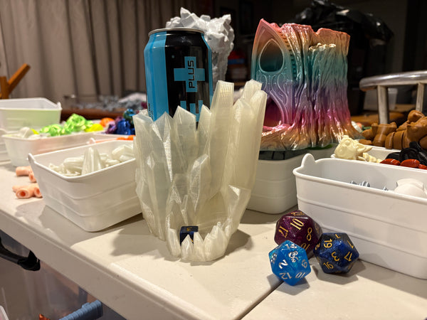 Frostbite Shard Can Holder and Dice Tower 3D-printed model