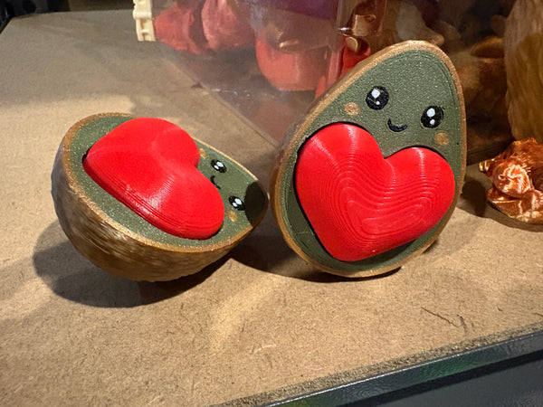 Avocado Heart Clicker 3D-printed model
