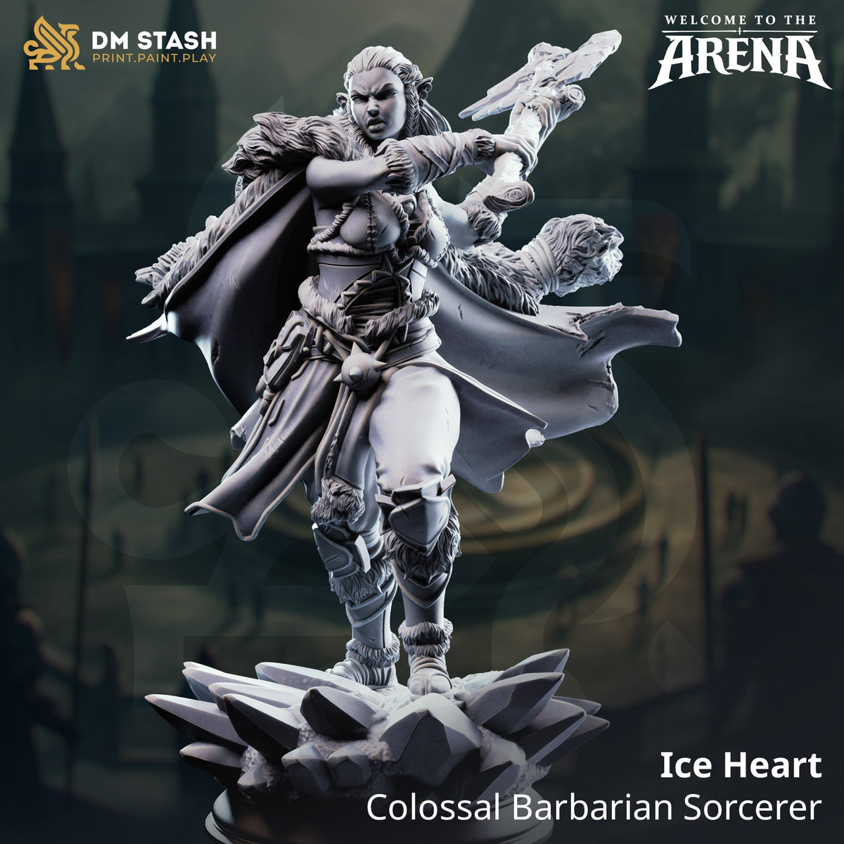 Ice Heart - Colossal Barbarian Sorcerer