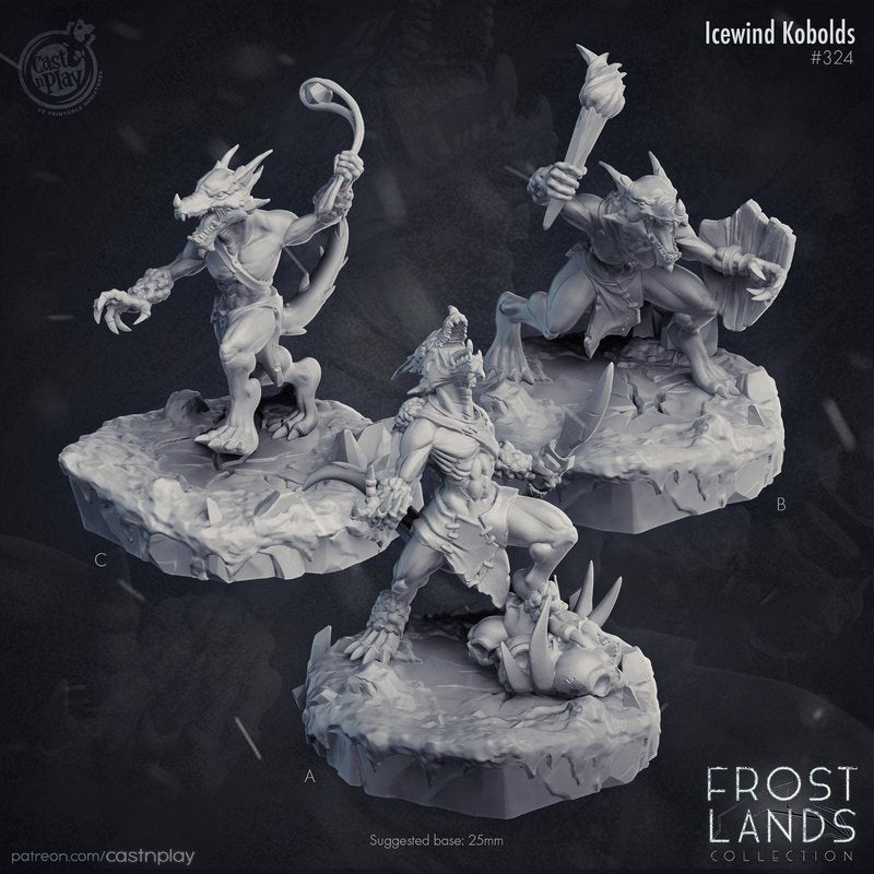 Icewind Kobolds 3D-printed model