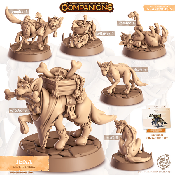 Iena The Hyena 3D-printed model