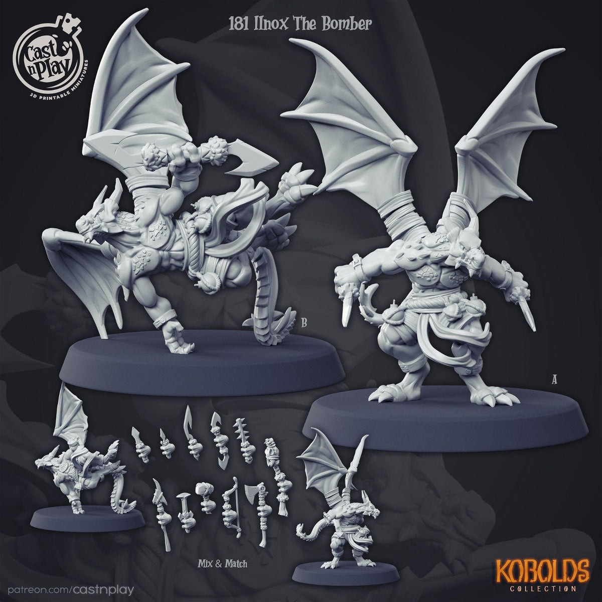 Ilnox The Bomber - The Printable Dragon