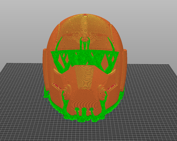 Imperial Guard Helmet 3D-printed model