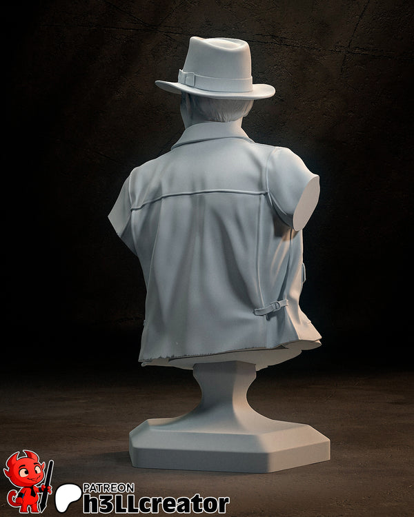 Indiana Jones Bust 3D-printed model