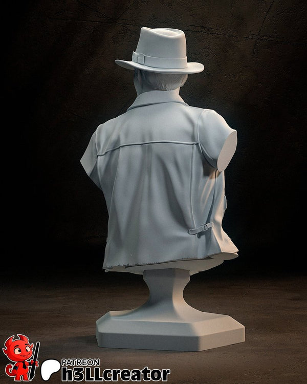 Indiana Jones Bust 3D-printed model