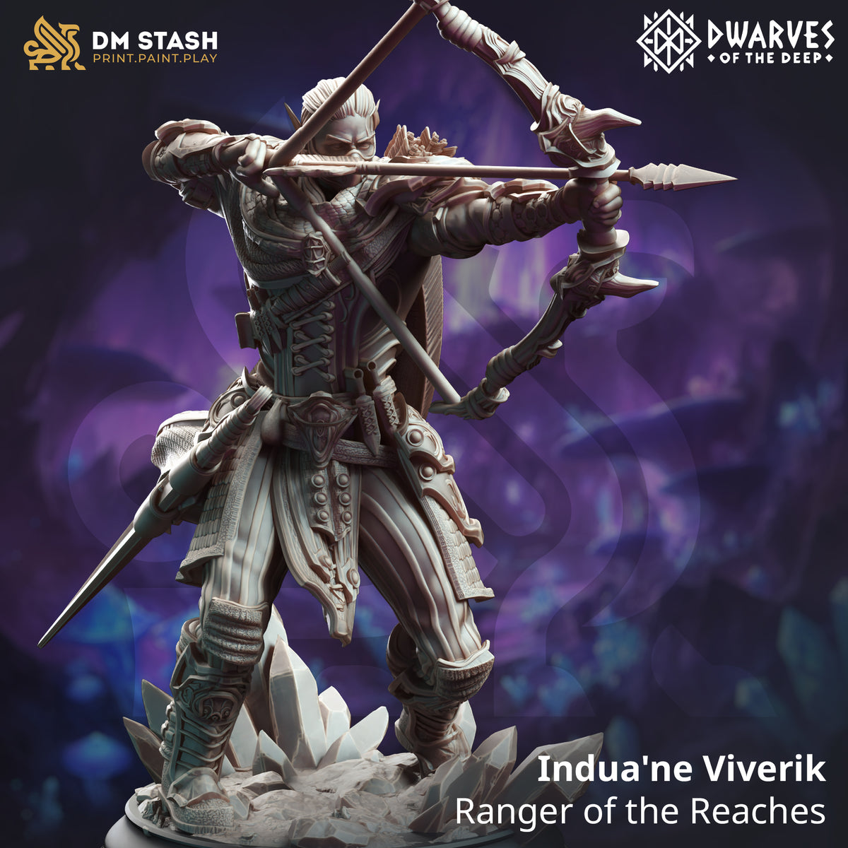 Indua'ne Viverik - Ranger of the Reaches 3D-printed model