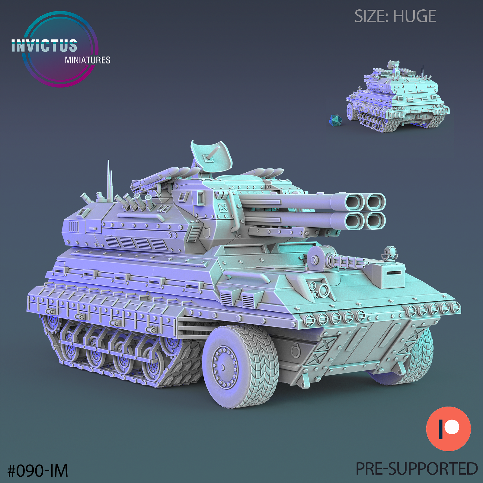 Infantry Battle Tank - The Printable Dragon