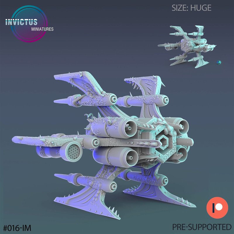 Infected Alien Jet 3D-printed model