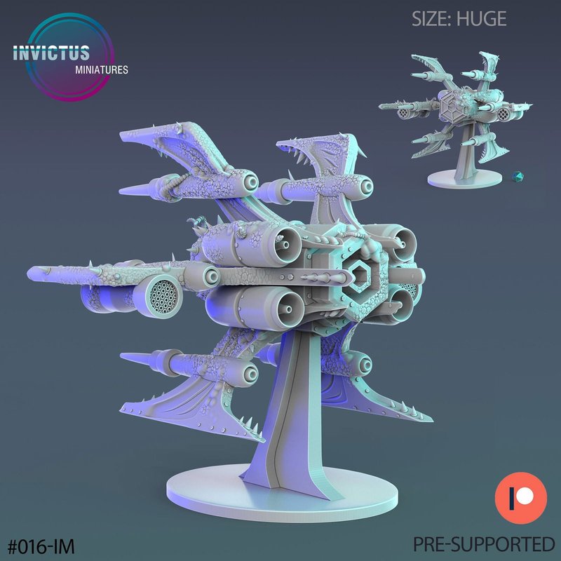 Infected Alien Jet 3D-printed model