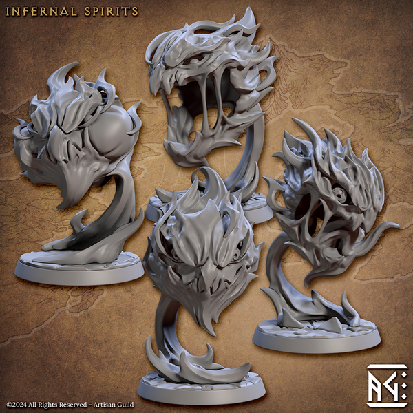Infernal Spirits 3D-printed model