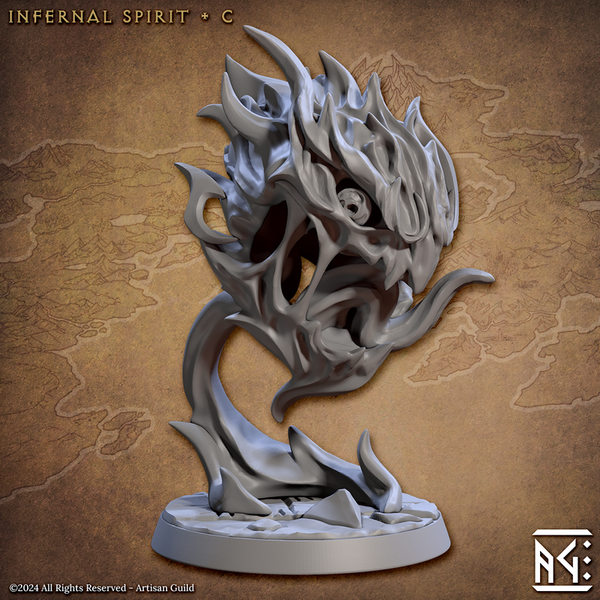 Infernal Spirits 3D-printed model