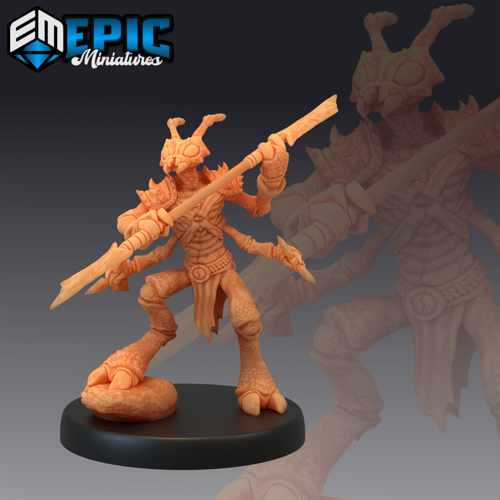 Insectoid Ant Warrior - The Printable Dragon