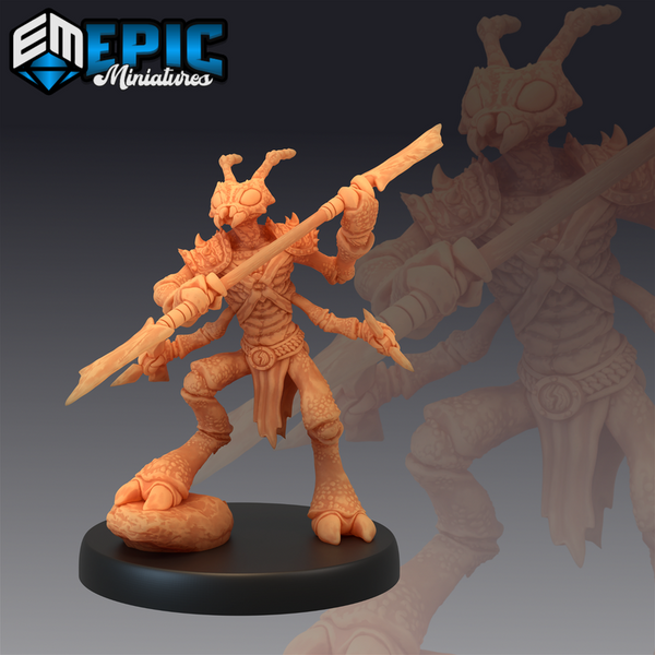 Insectoid Ant Warrior 3D-printed model