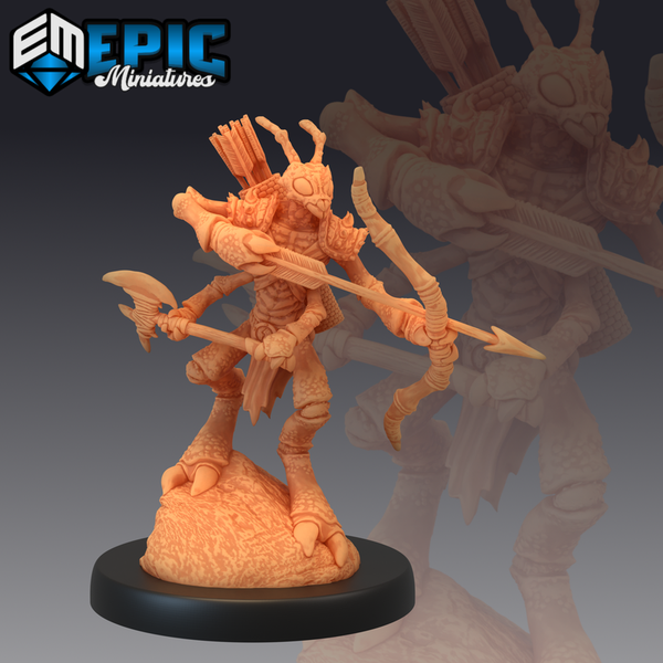 Insectoid Ant Warrior 3D-printed model