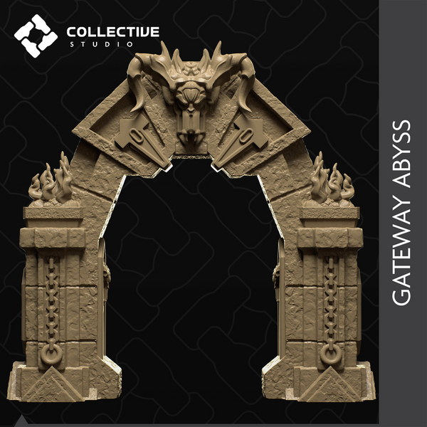 Into The Abyss Scenery 3D-printed model