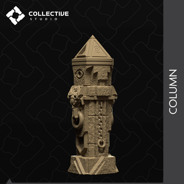 Into The Abyss Scenery 3D-printed model