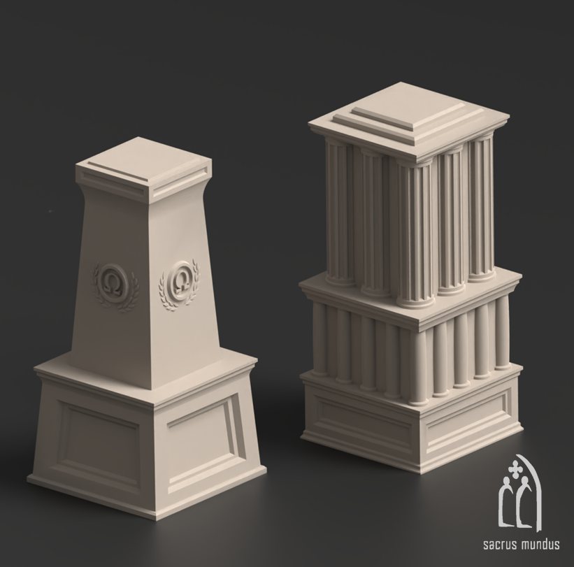 Invictaria Pedestal 3D-printed model