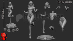 Invisible Woman 3D-printed model
