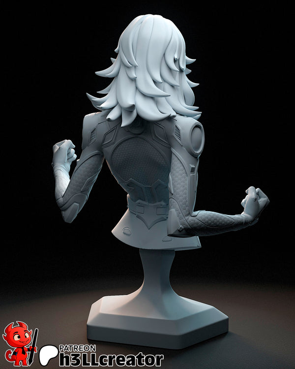Invisible Woman Bust 3D-printed model