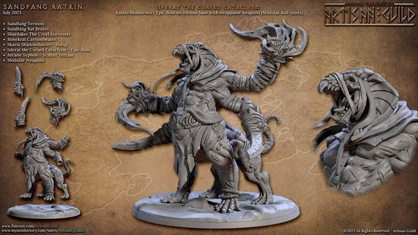 Isferat the Cursed Cataclysm 3D-printed model