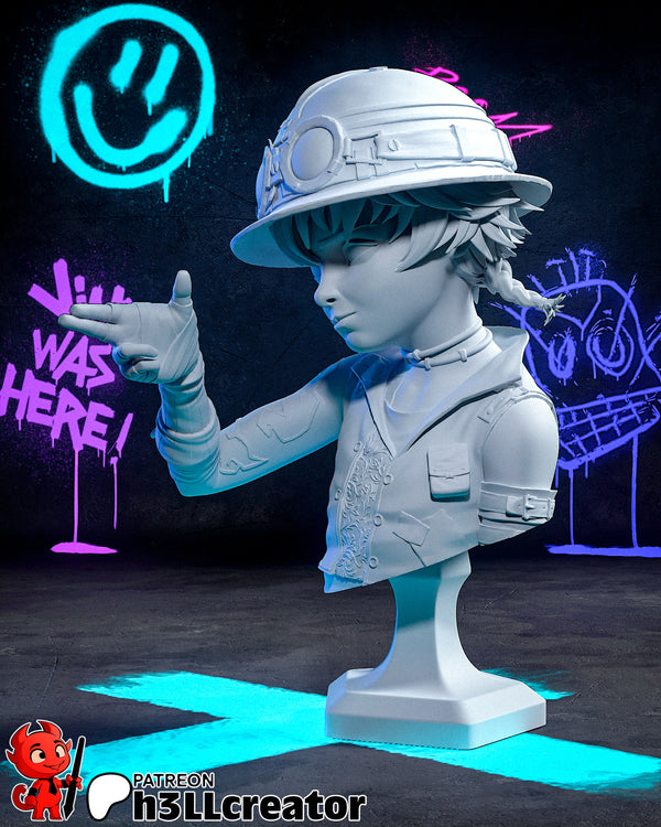Isha Bust 3D-printed model