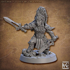 Ishtara Gueen Of Golemmar 3D-printed model
