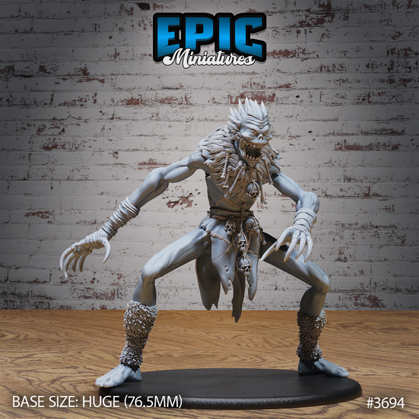 Ithaqua Wendigo 3D-printed model