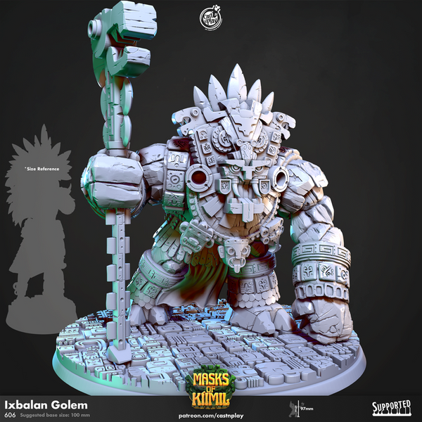Ixbalan Golem 3D-printed model