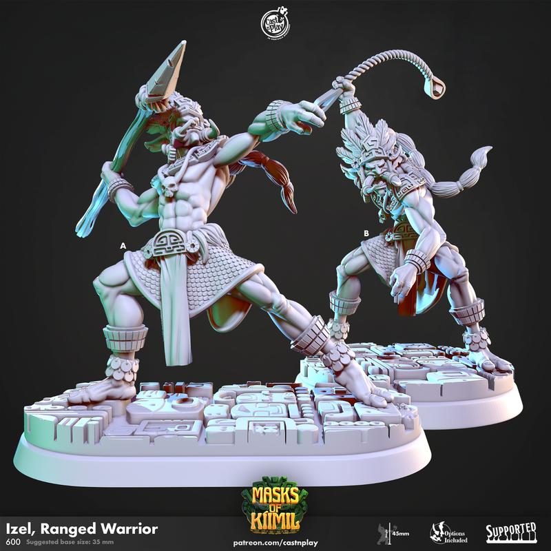 Izel Ranged Warrior 3D-printed model