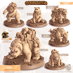 Izzy The Grizzly Bear 3D-printed model