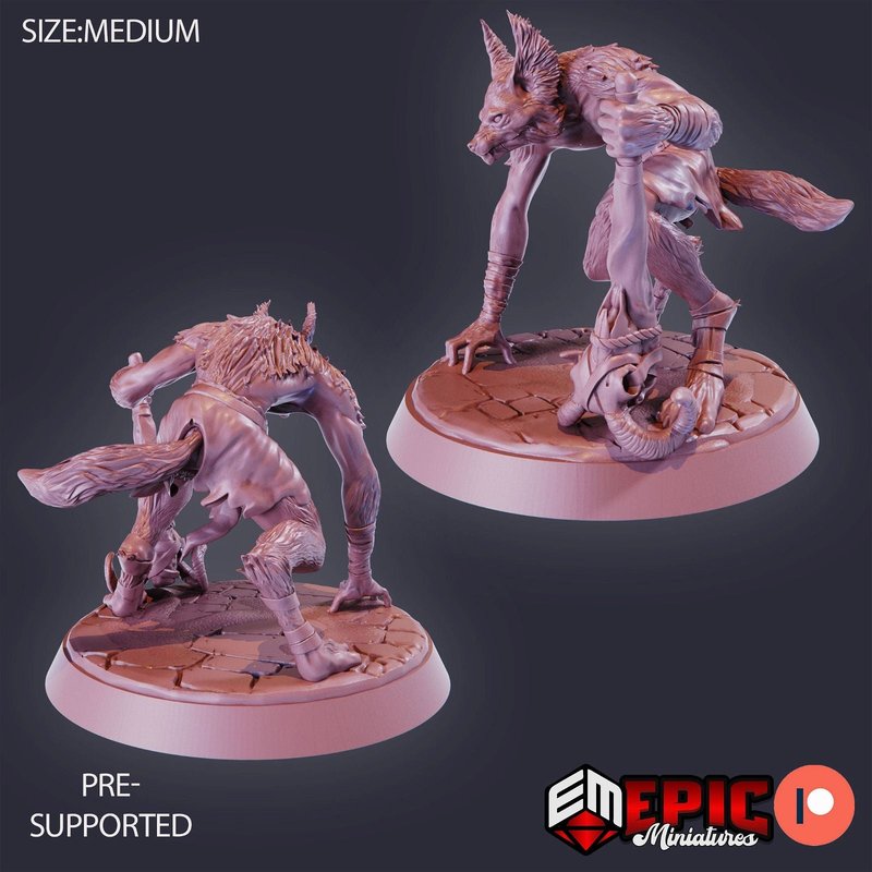 Jackalwere 3D-printed model