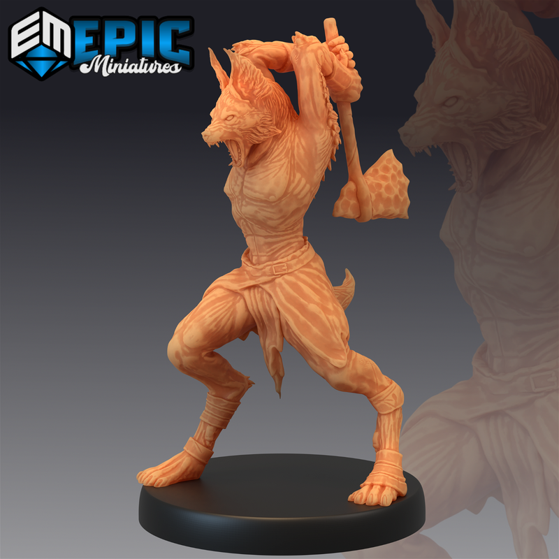 Jackalwere 3D-printed model