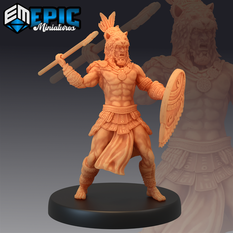 Jaguar Warrior 3D-printed model