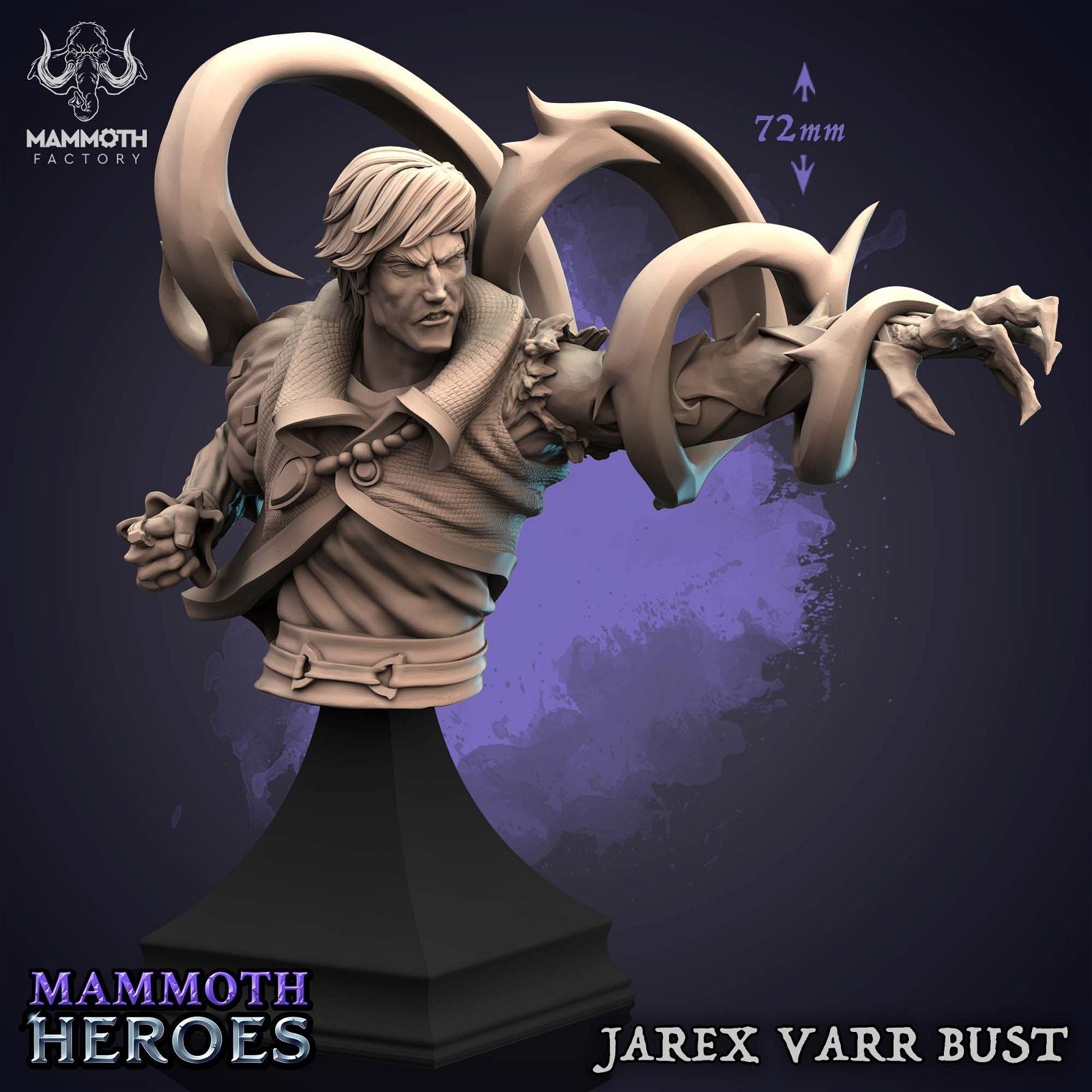 Jarex Varr Bust - The Printable Dragon