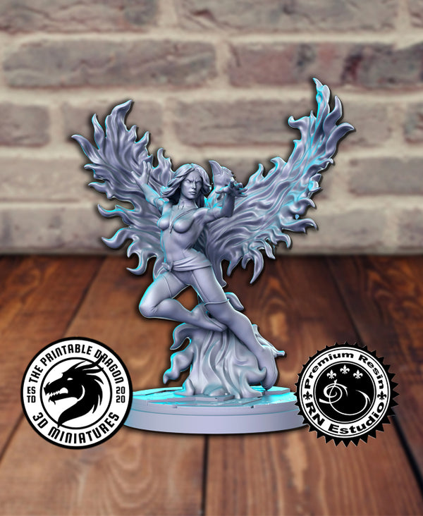 Jean Grey 3D-printed model
