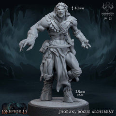Jhoran, Rogue Alchemist 3D-printed model