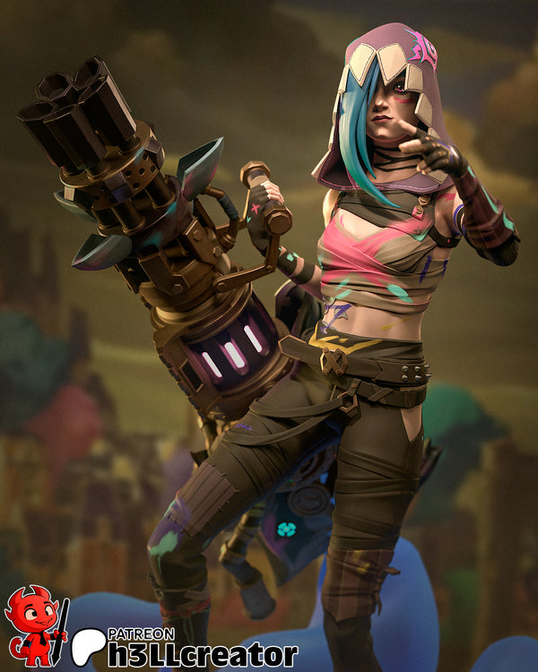 Jinx 3D-printed model